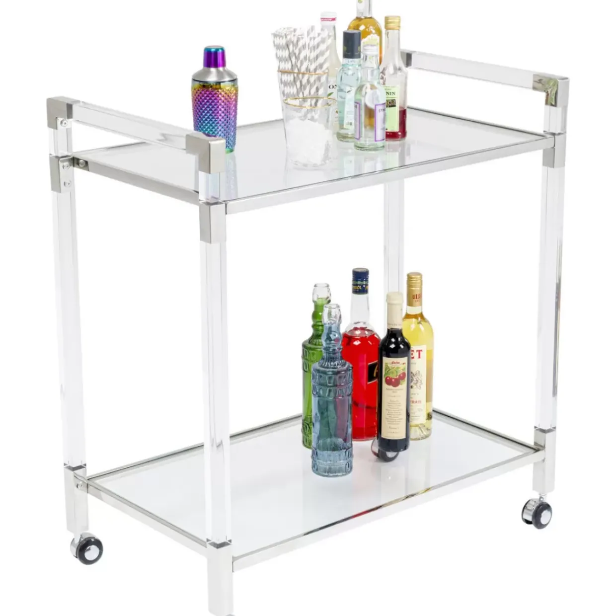 Servierwagen Josy Silber