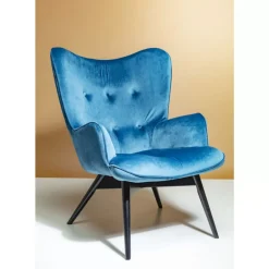 Sessel Black Vicky Velvet Petrol