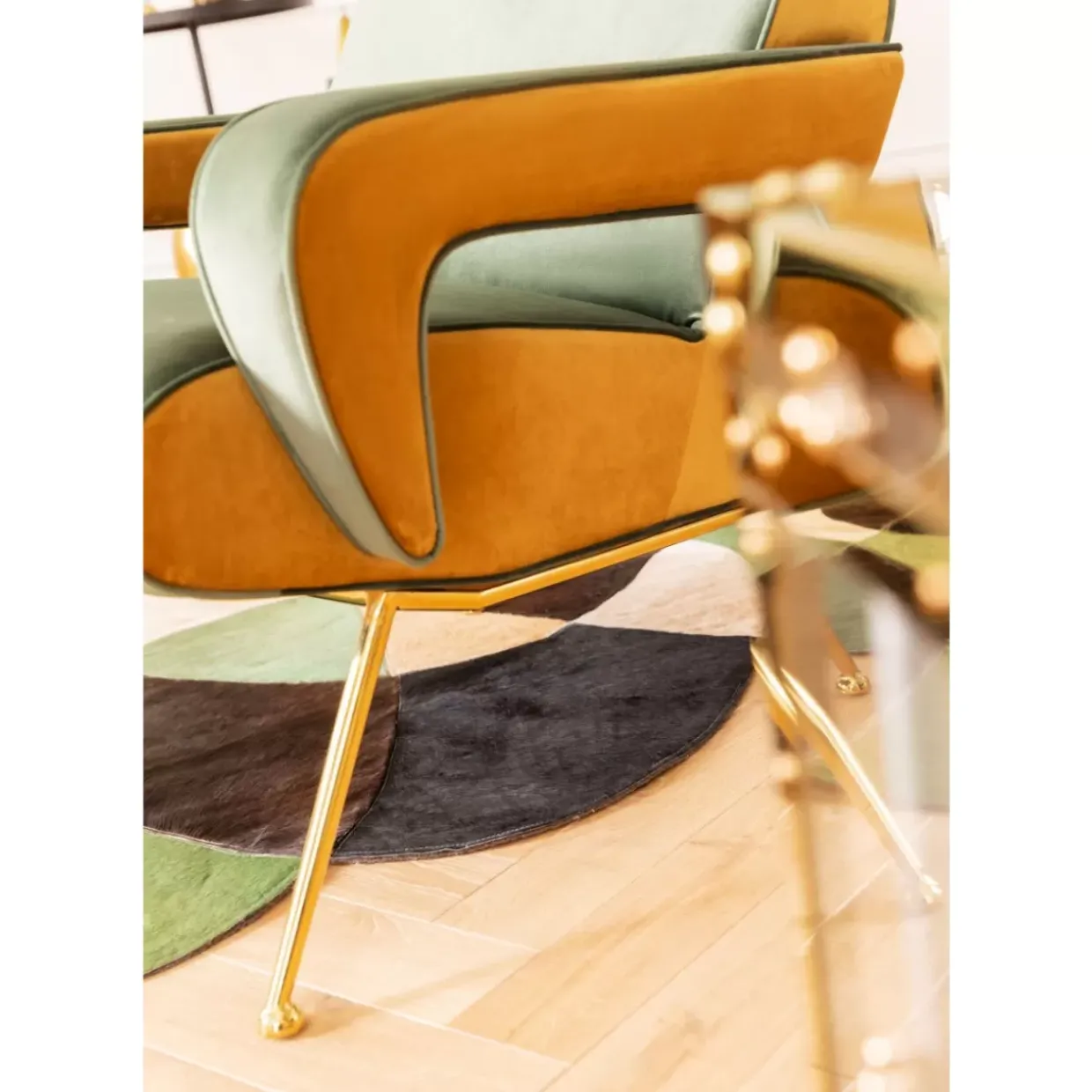 Sessel Luna High Grun