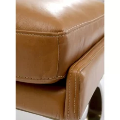 Sessel Mit Hocker Breno Braun