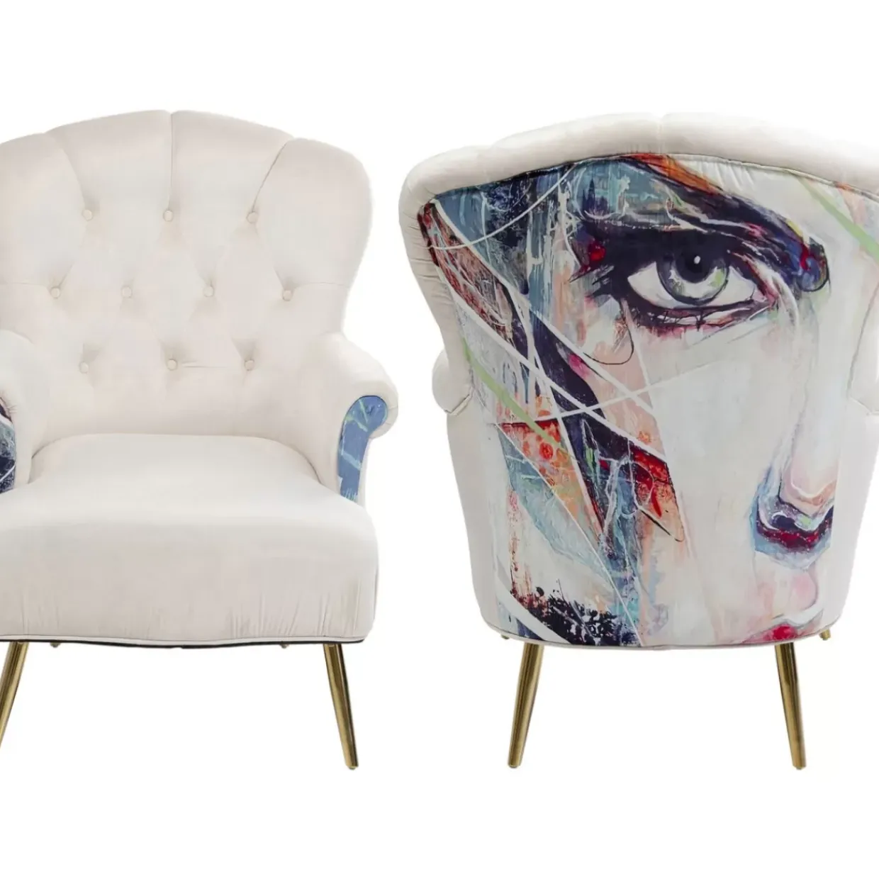 Sessel Portrait Creme