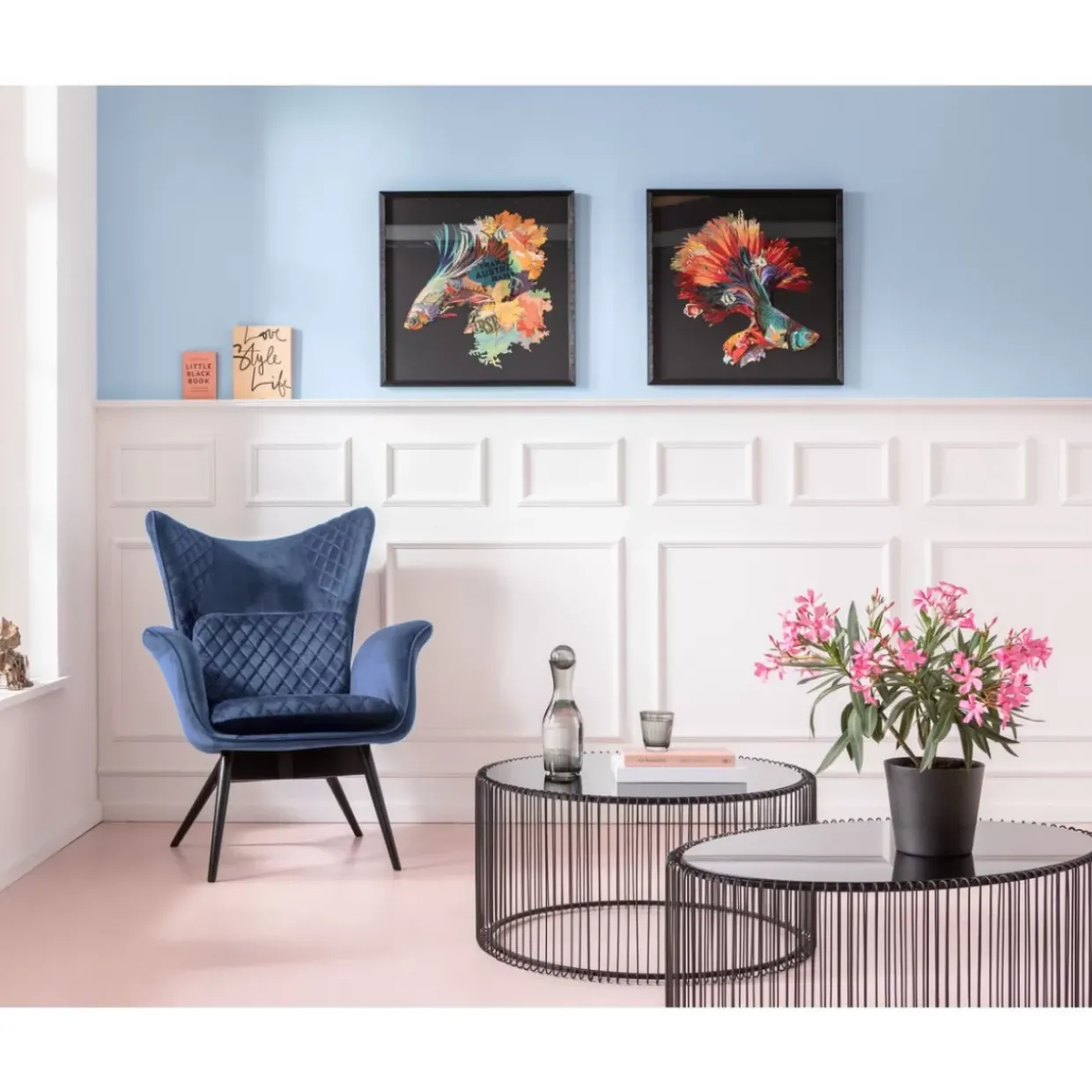 Sessel Tudor Velvet Petrol