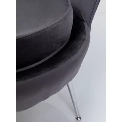 Sessel Water Lily Chrom Grau