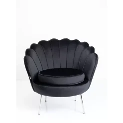 Sessel Water Lily Chrom Schwarz