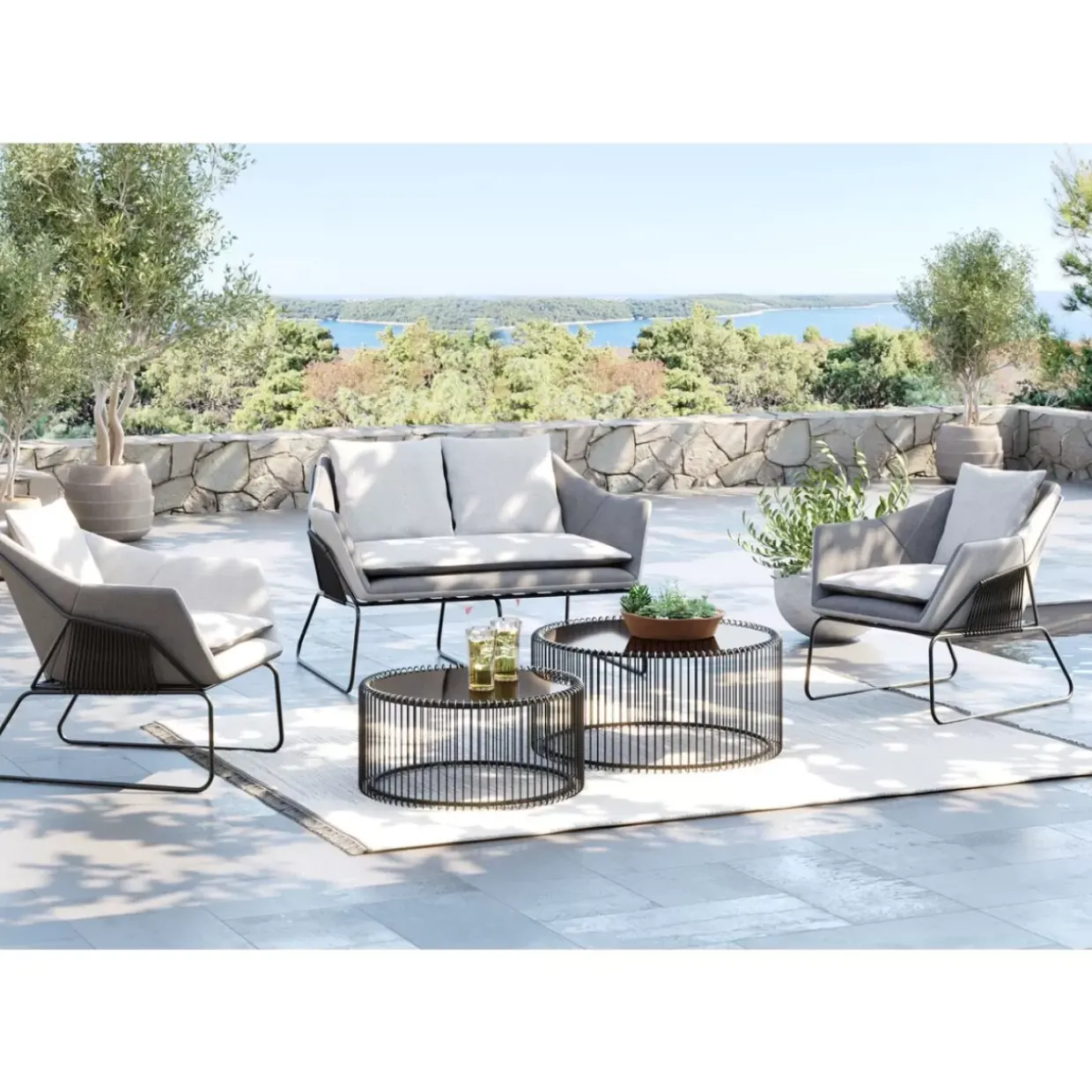 Sitzgruppe Bondi Beach (3/Tlg.)