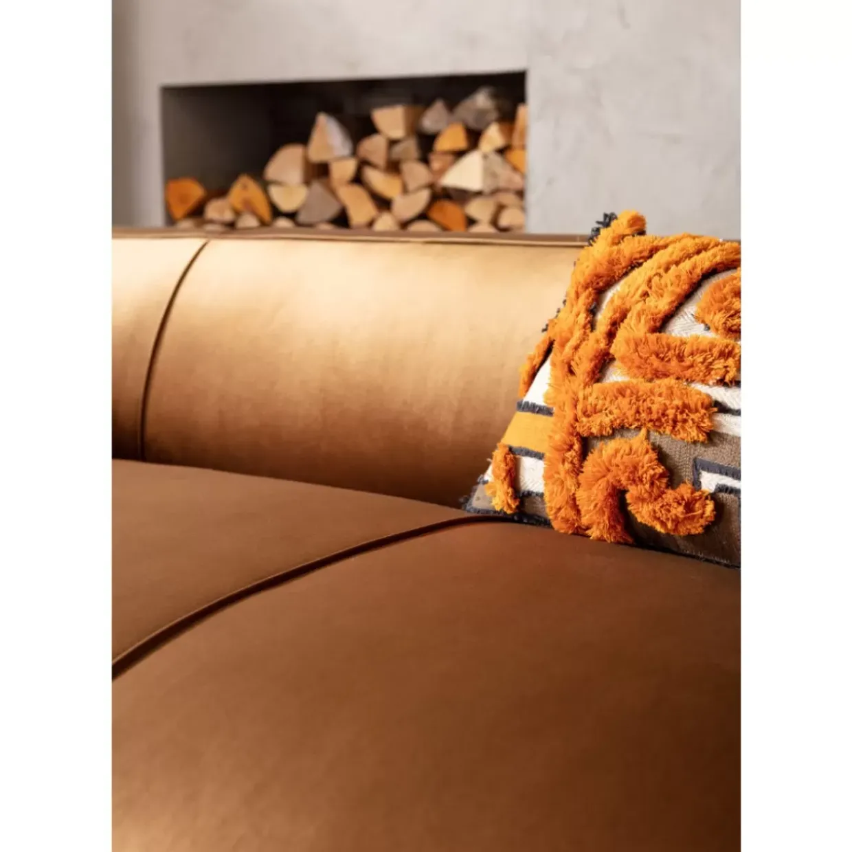 Sofa Cubetto 3-Sitzer Velvet Braun