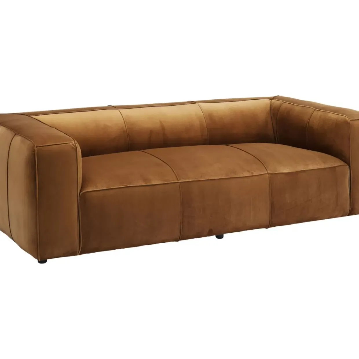 Sofa Cubetto 3-Sitzer Velvet Braun