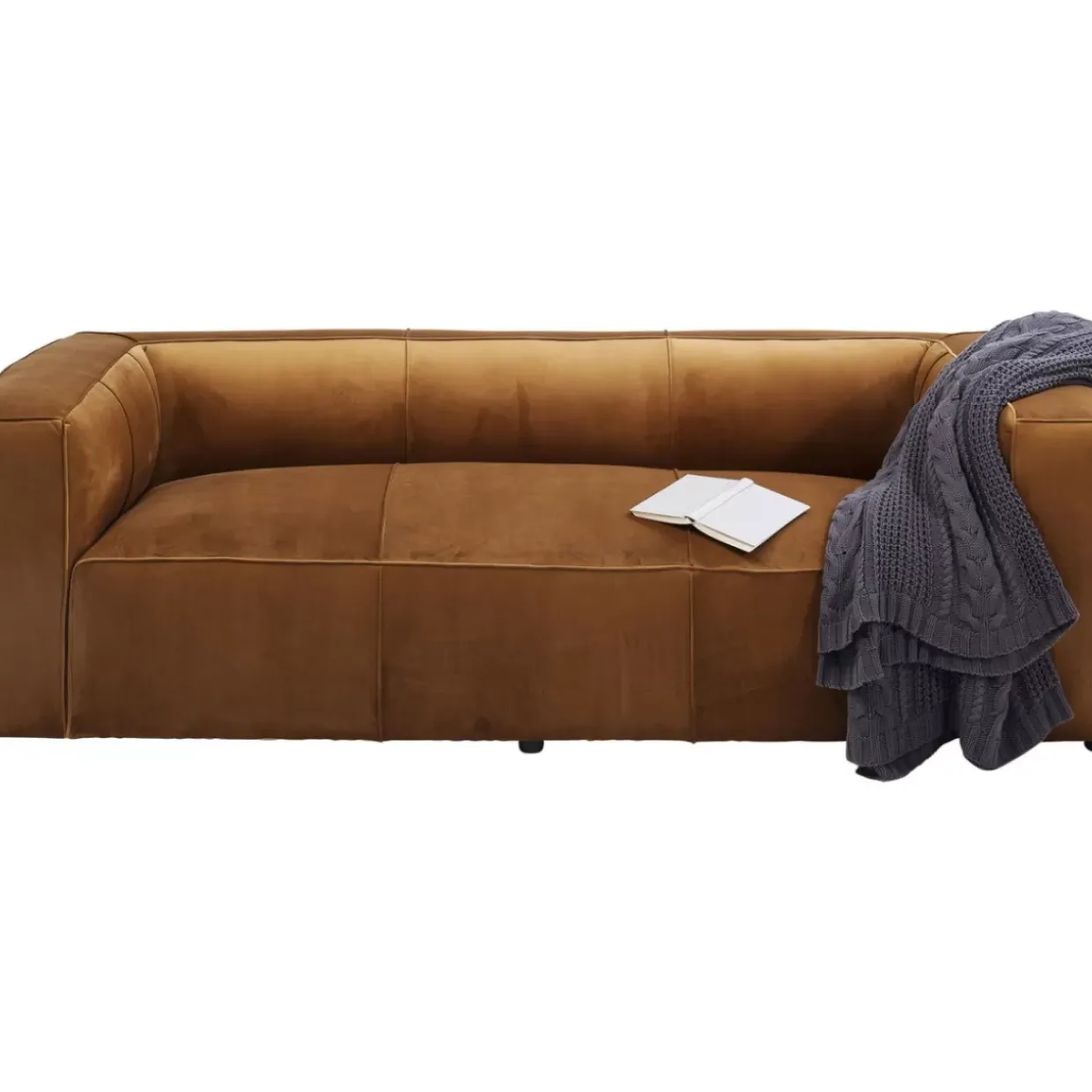Sofa Cubetto 3-Sitzer Velvet Braun