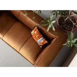 Sofa Cubetto 3-Sitzer Velvet Braun