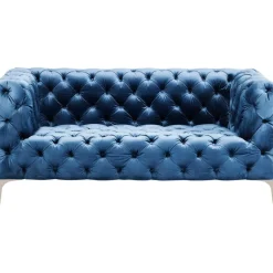 Sofa Look 2-Sitzer Velvet Blau