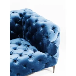Sofa Look 2-Sitzer Velvet Blau