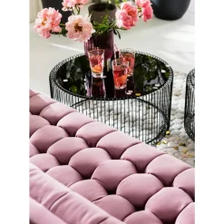 Sofa Milchbar 3-Sitzer Velvet Rose