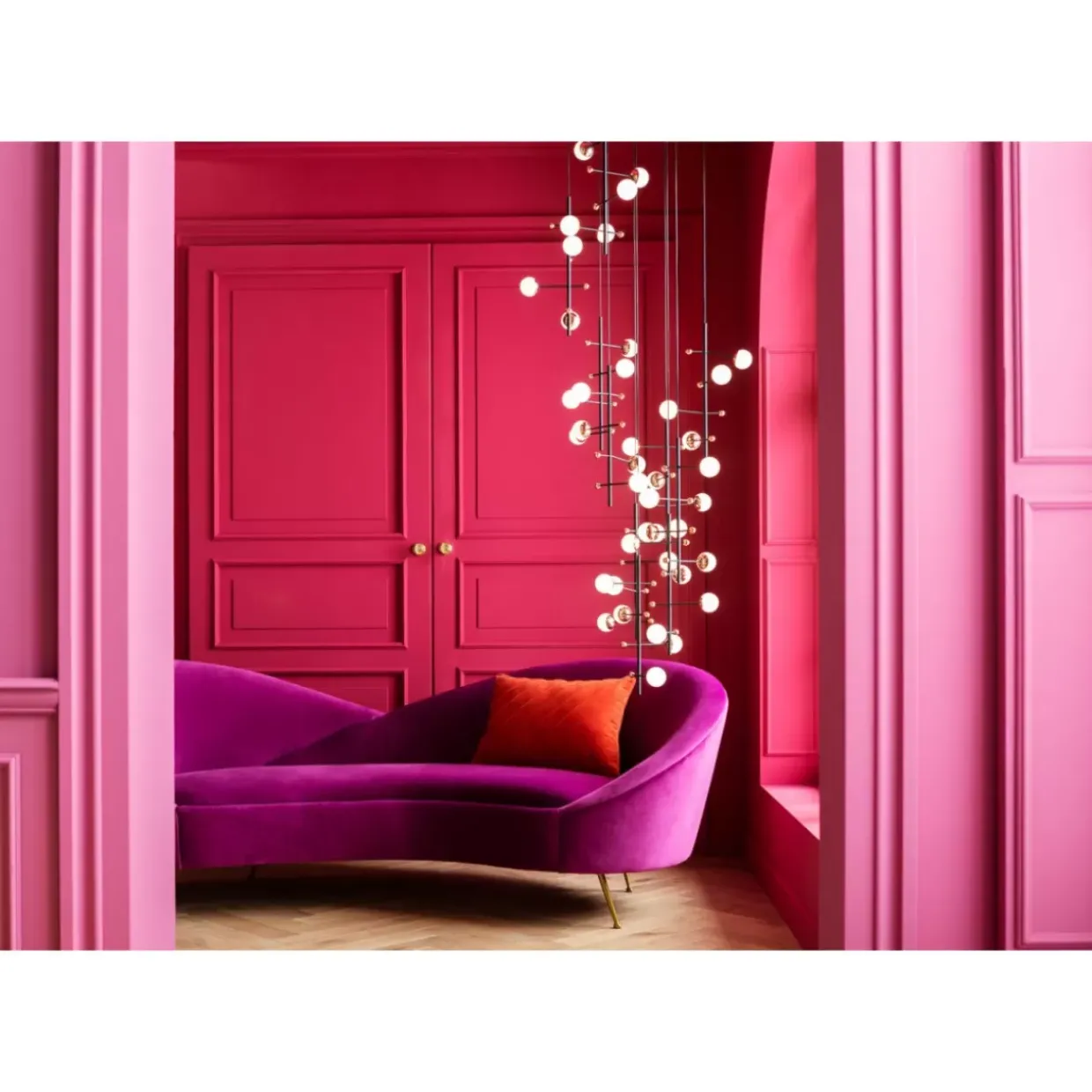 Sofa Night Fever 3-Sitzer Lila