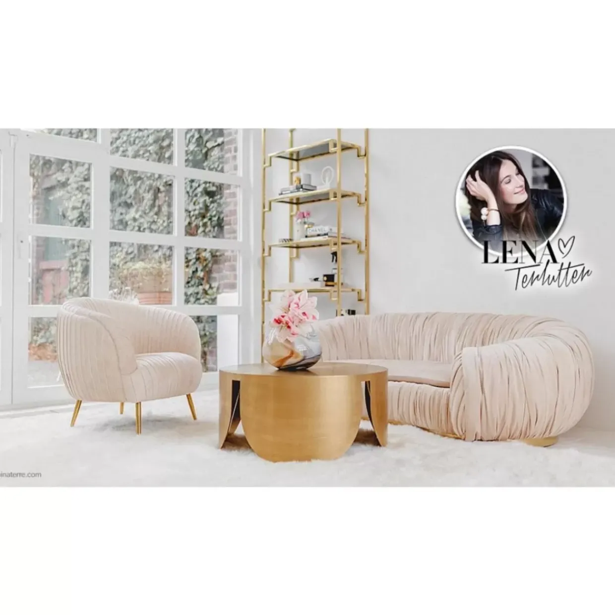 Sofa Perugia 2-Sitzer Creme