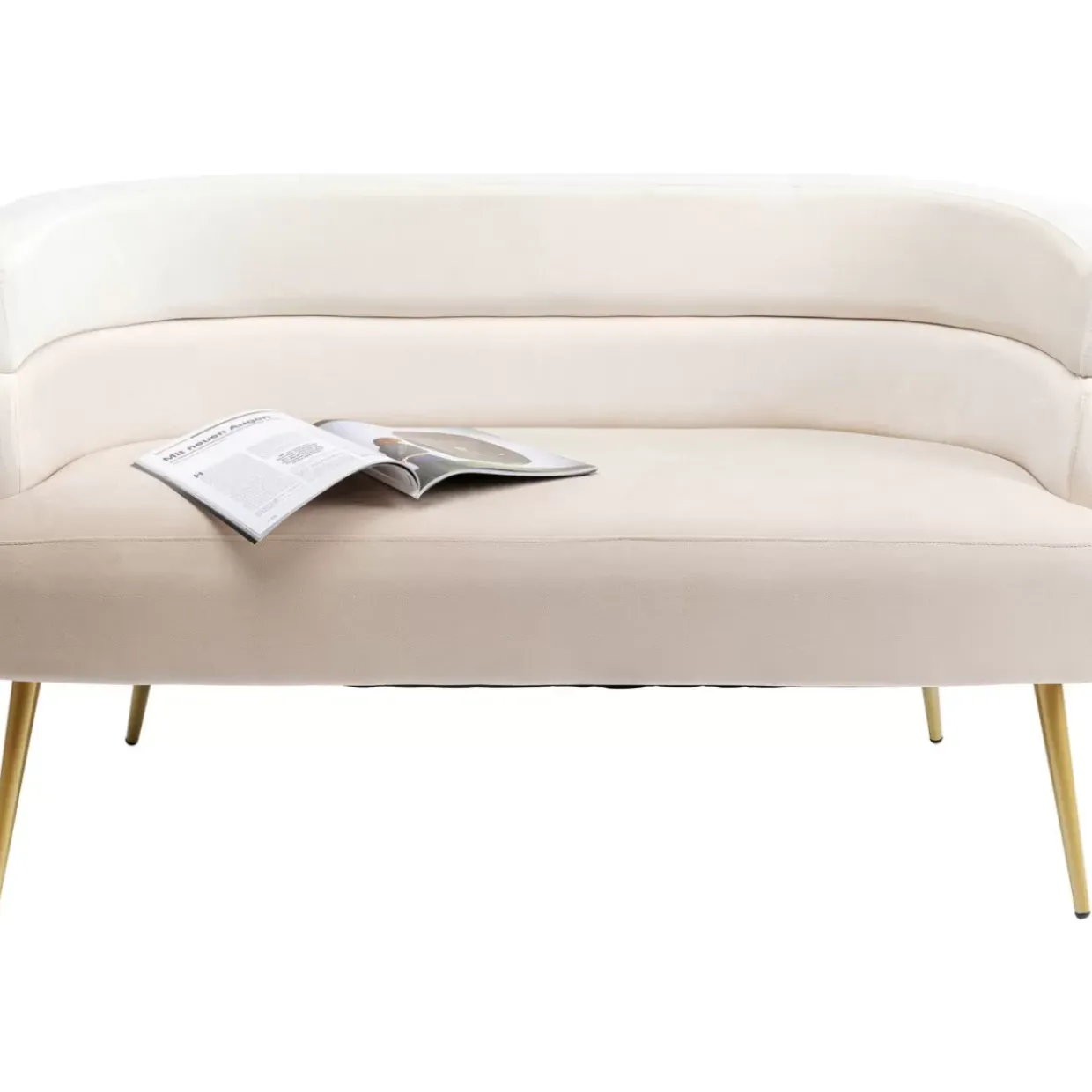 Sofa Sandwich 2-Sitzer Creme 125Cm