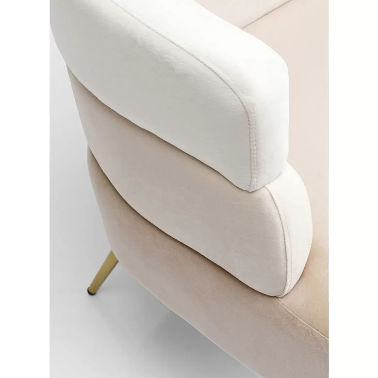 Sofa Sandwich 2-Sitzer Creme 125Cm