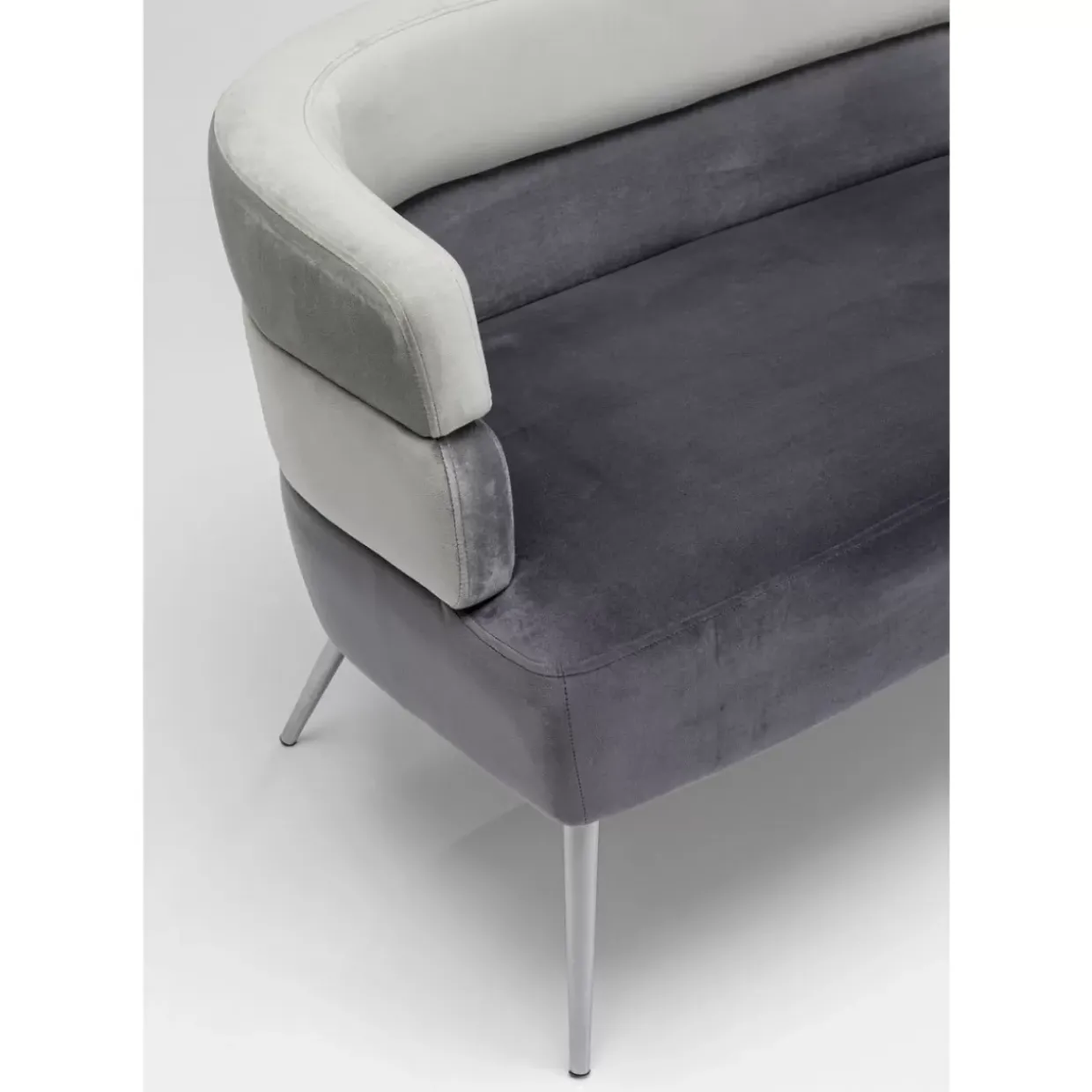 Sofa Sandwich 2-Sitzer Grau