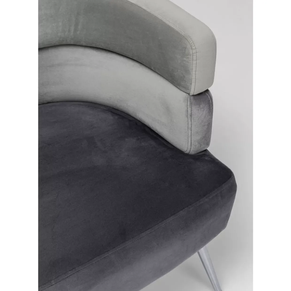 Sofa Sandwich 2-Sitzer Grau