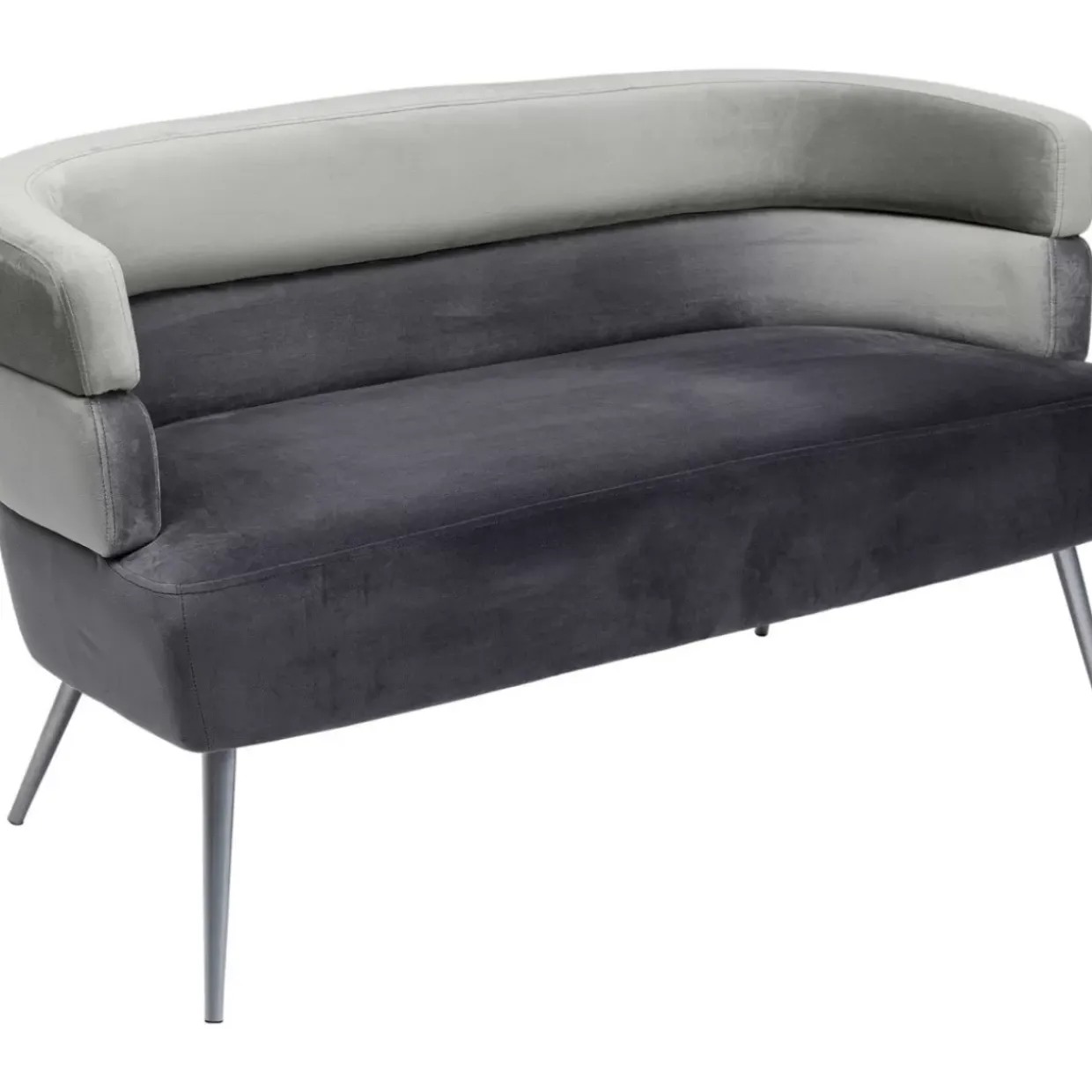 Sofa Sandwich 2-Sitzer Grau