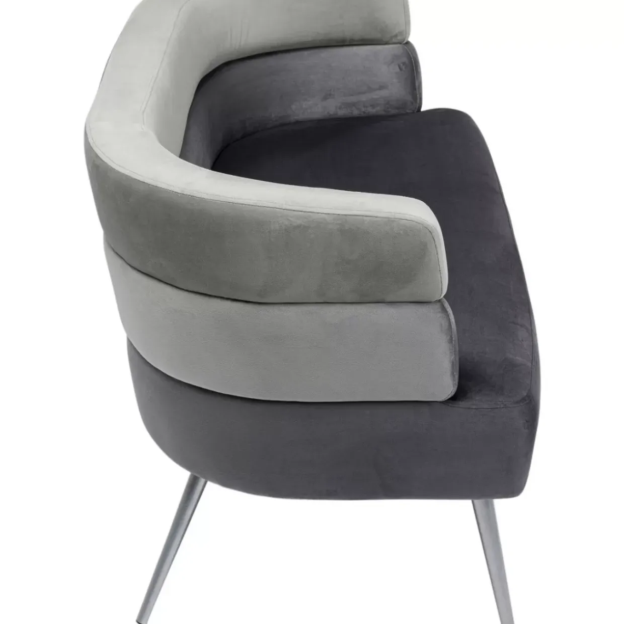 Sofa Sandwich 2-Sitzer Grau