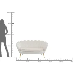 Sofa Water Lily 2-Sitzer Beige