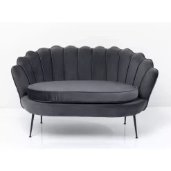 Sofa Water Lily 2-Sitzer Black Grau