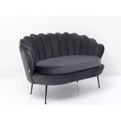 Sofa Water Lily 2-Sitzer Black Grau