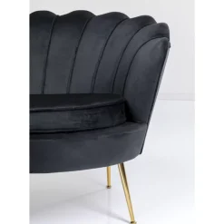 Sofa Water Lily 2-Sitzer Schwarz 132Cm