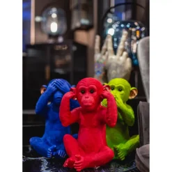 Spardose Monkey Iwazaru Grun