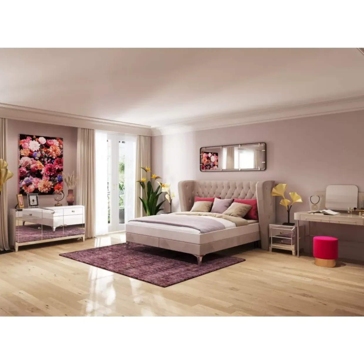 Spiegel Betsy Frame Rectangular Metal 55X165Cm