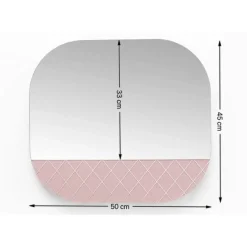 Spiegel Cafe Society 50X45Cm