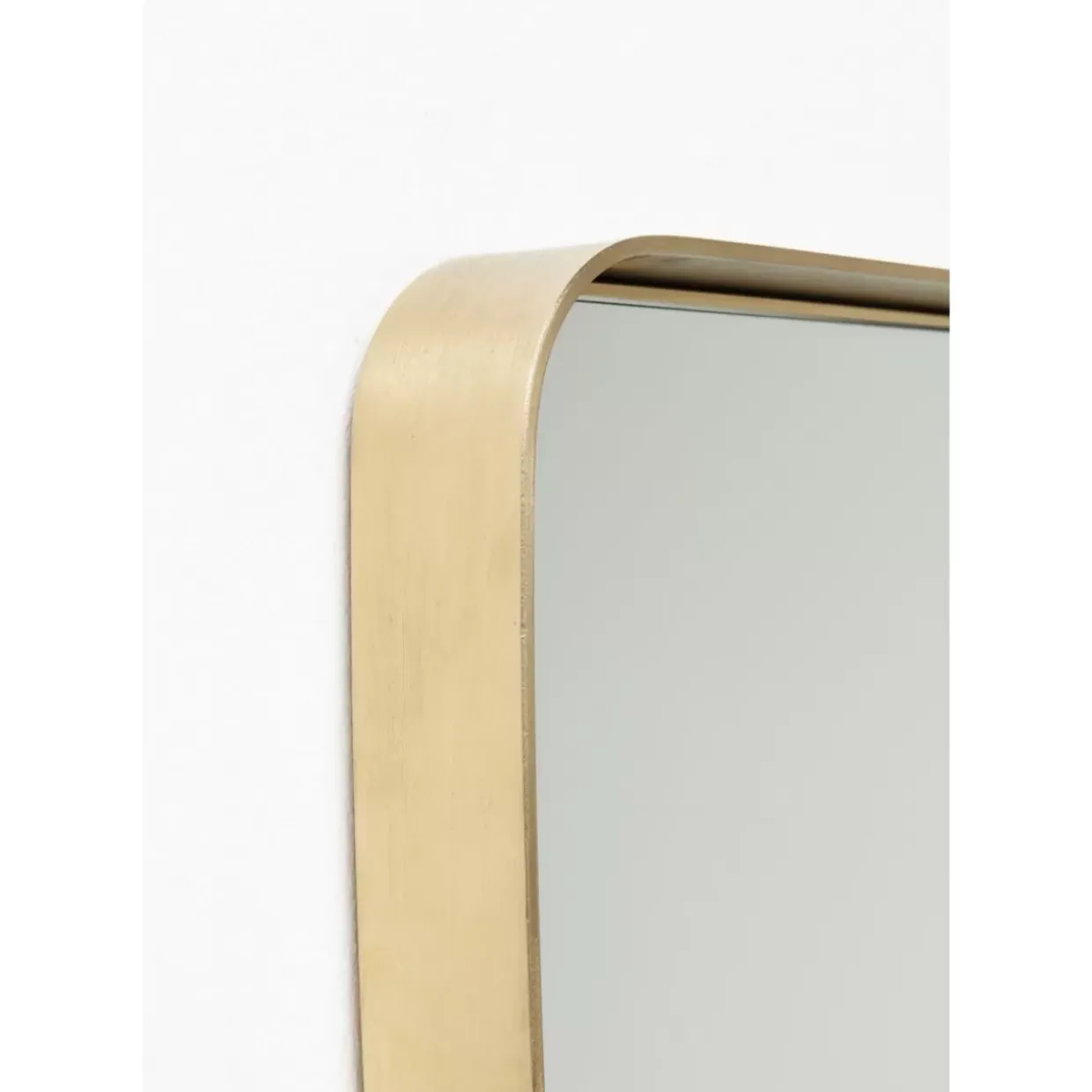 Spiegel Curve Rectangular Brass 80X120Cm
