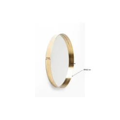 Spiegel Curve Round Brass O60Cm