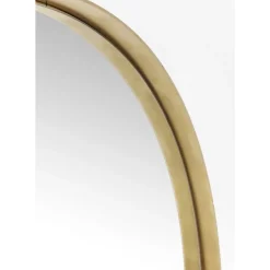 Spiegel Curve Round Brass O100Cm