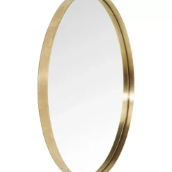Spiegel Curve Round Brass O100Cm