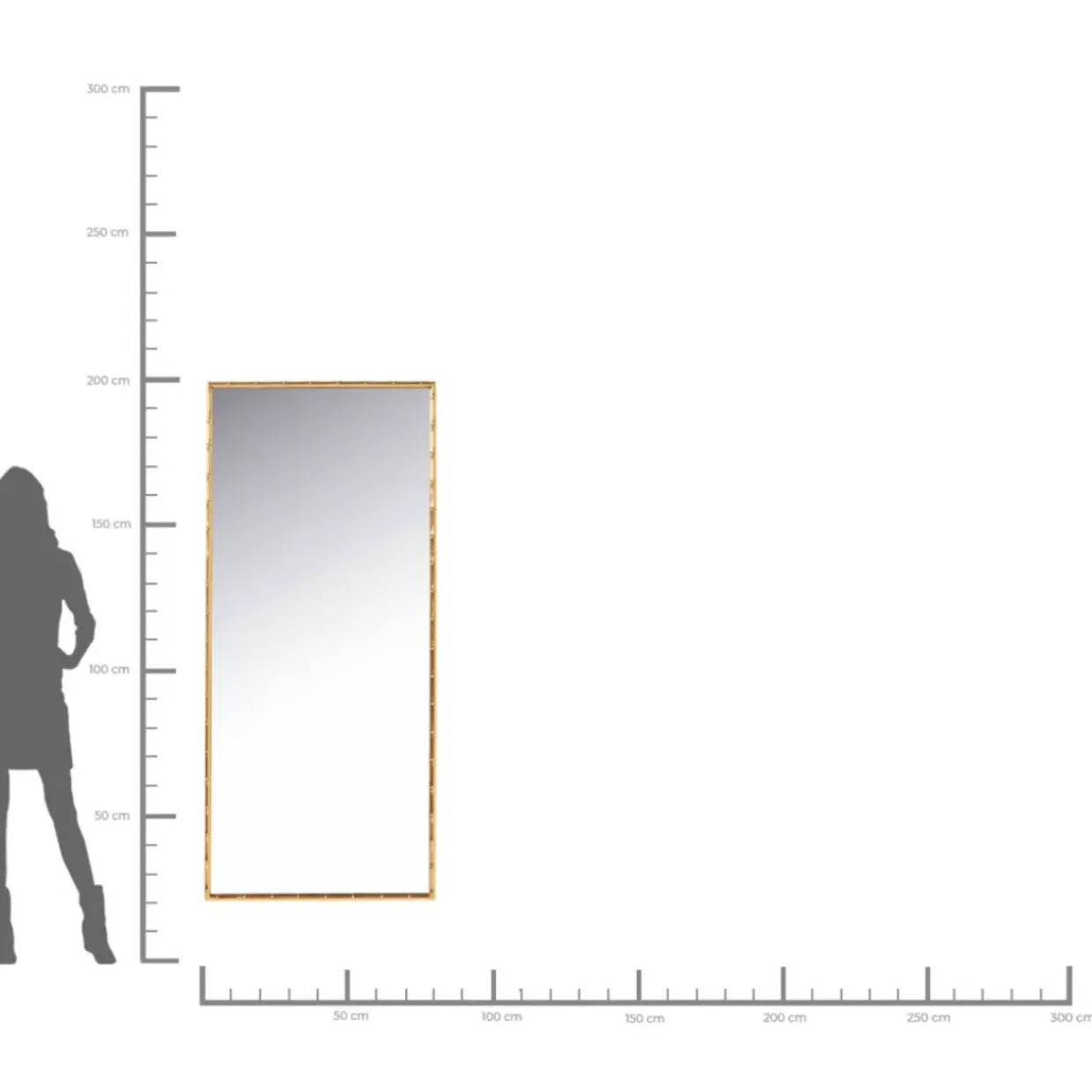 Spiegel Hipster Bamboo 80X180Cm