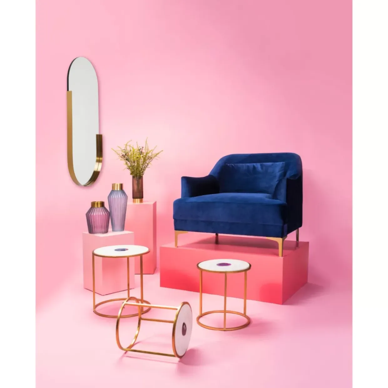 Spiegel Hipster Oval 50X114Cm