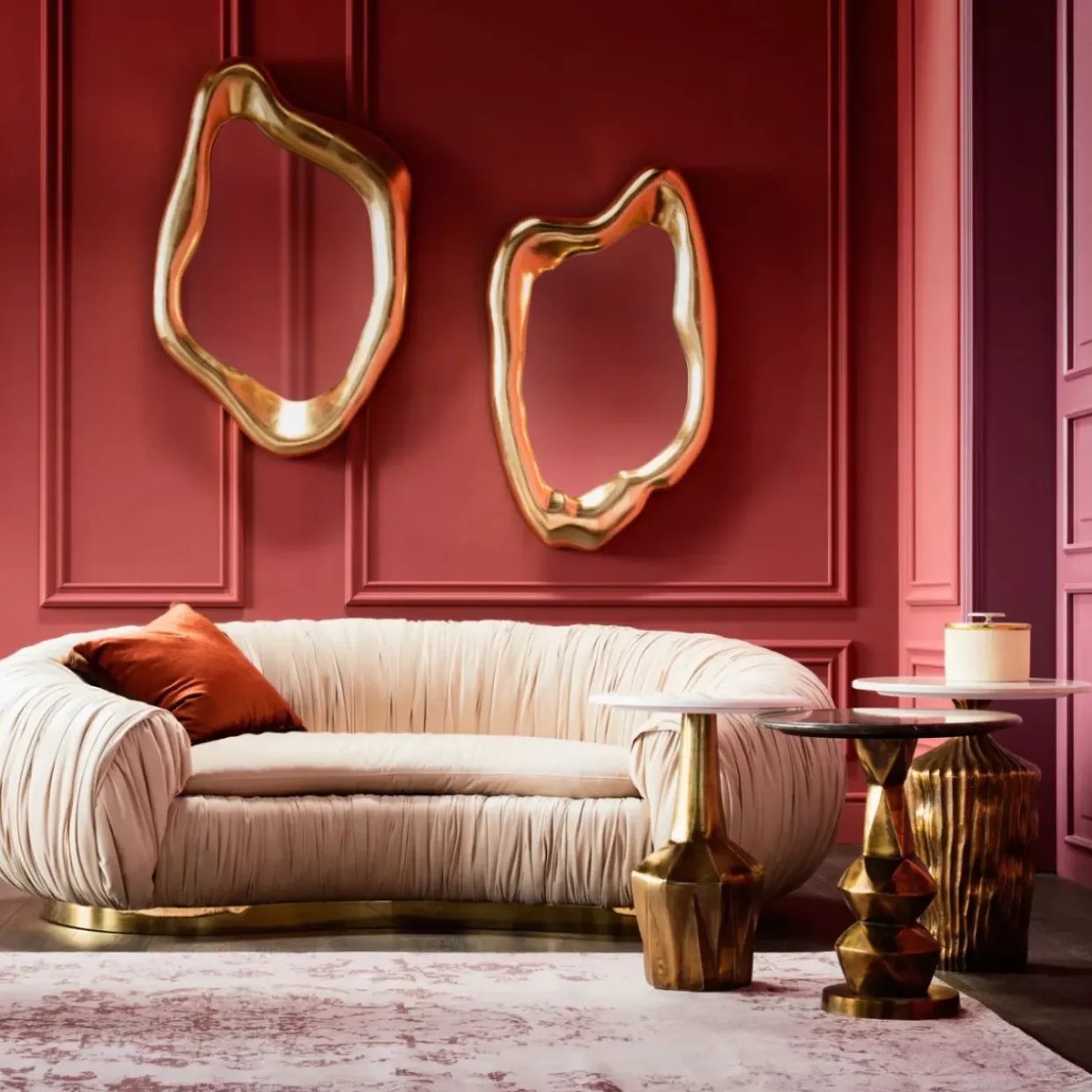 Spiegel Hologram Gold 76X119Cm