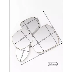 Spiegel Shapes 130X110Cm