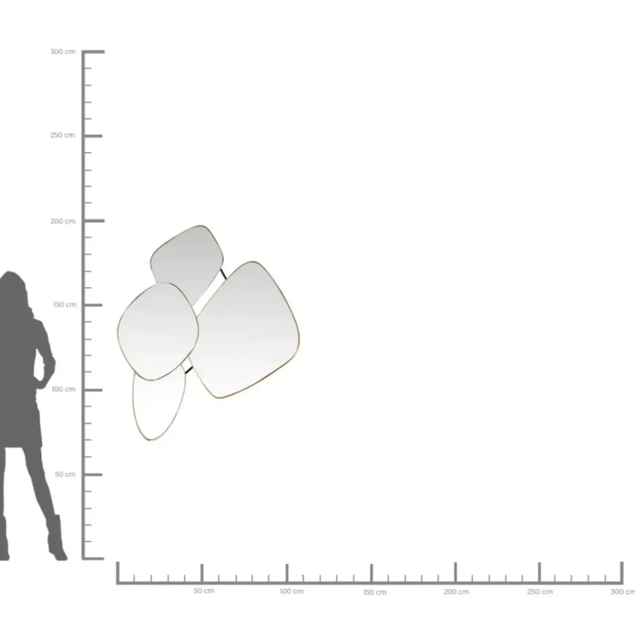 Spiegel Shapes 130X110Cm