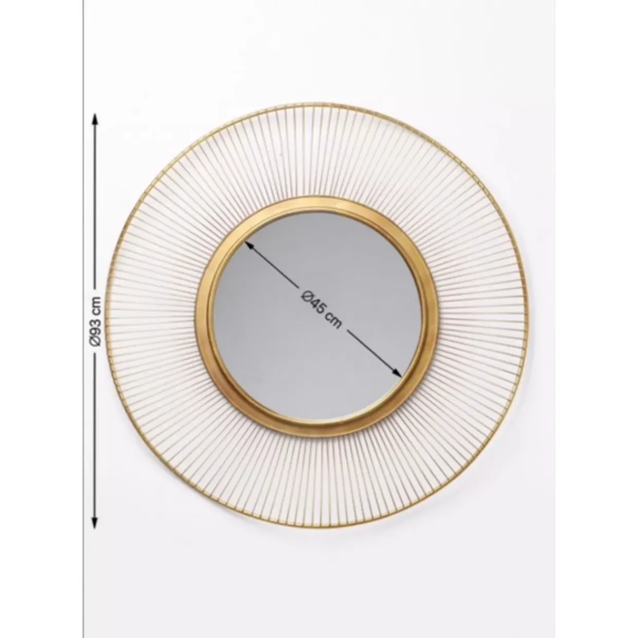 Spiegel Sun Storm Gold O93Cm