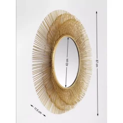 Spiegel Sunburst Tre Gold O87Cm