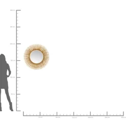 Spiegel Sunburst Tre Gold O87Cm