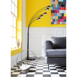 Stehleuchte Five Fingers Schwarz Matt