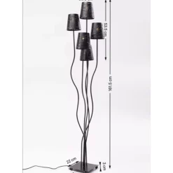 Stehleuchte Flexible Black Cinque