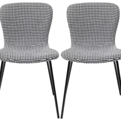 Stuhl Frida Schwarz Und Weiss (2/Set)