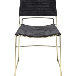 Stuhl Hugo Schwarz Gold