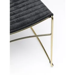 Stuhl Hugo Schwarz Gold