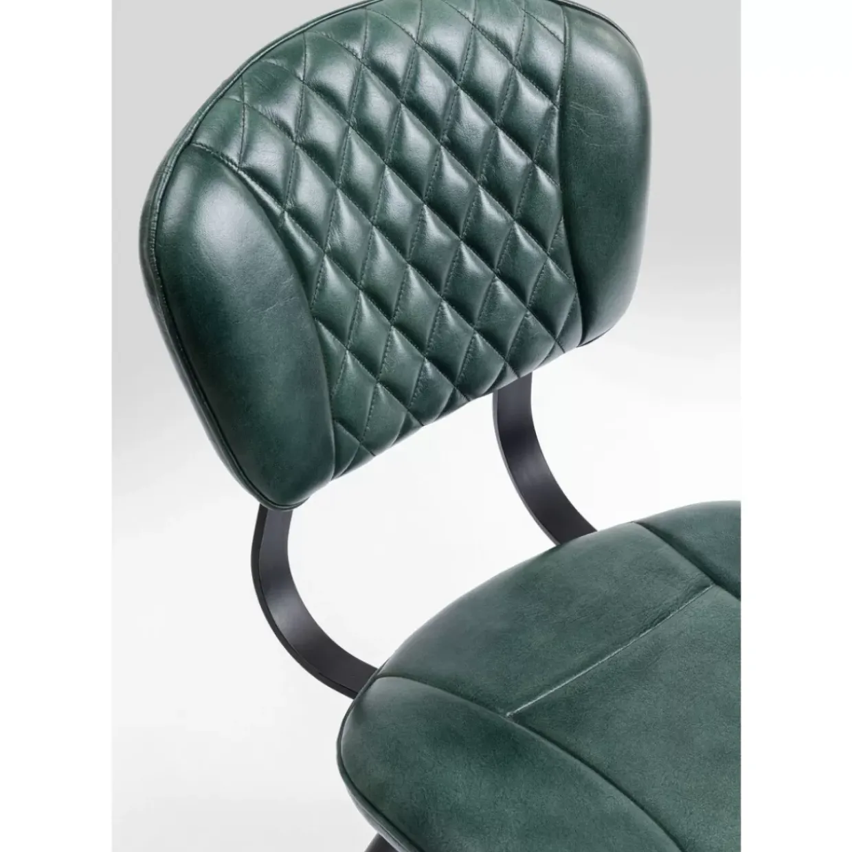 Stuhl Samba Leder Dunkelgrun