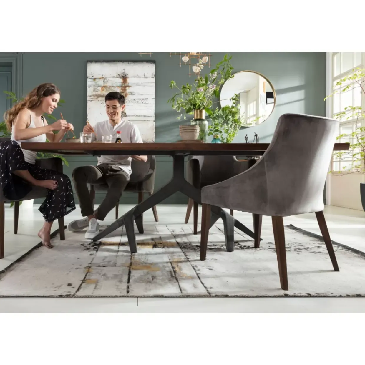 Teppich Abstract Grey Line 170X240Cm